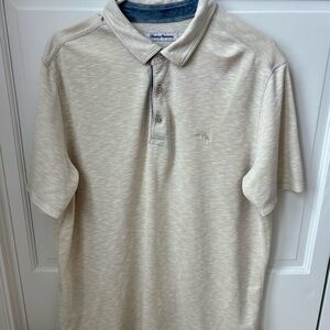 Tommy Bahama Cream Polo Shirt